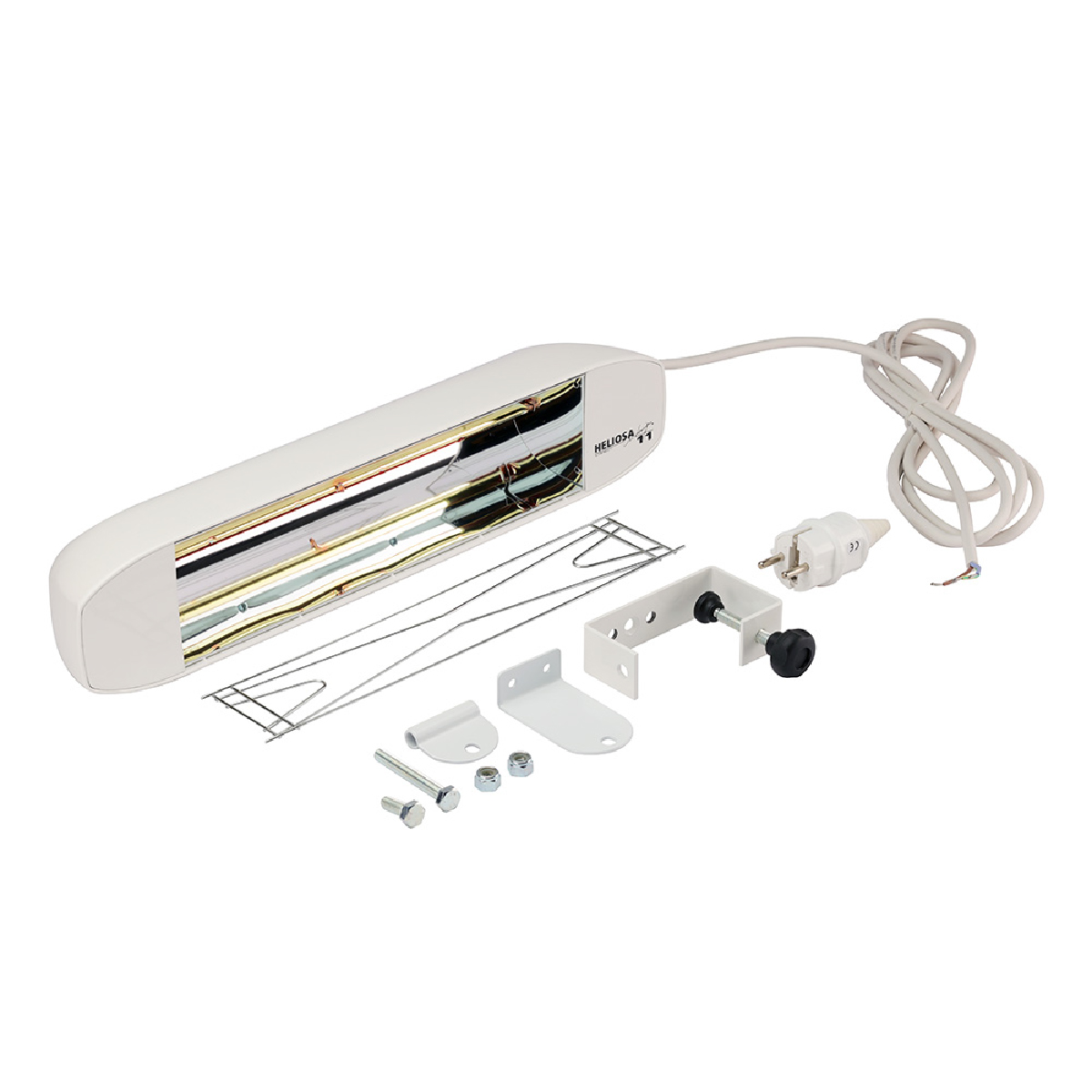 Calefactor Heliosa 11 Blanco 1500 W luz ámbar. Origen Italia - Imagen 2